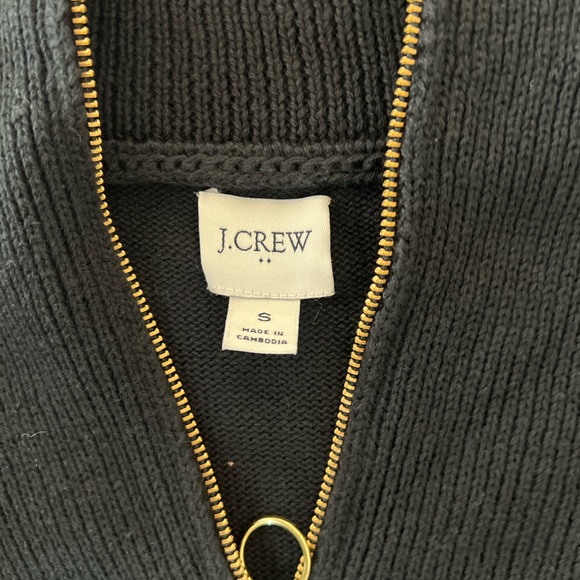 NEW / J.Crew factory Active cotton quarter-zip pullover - Picture 4 of 7
